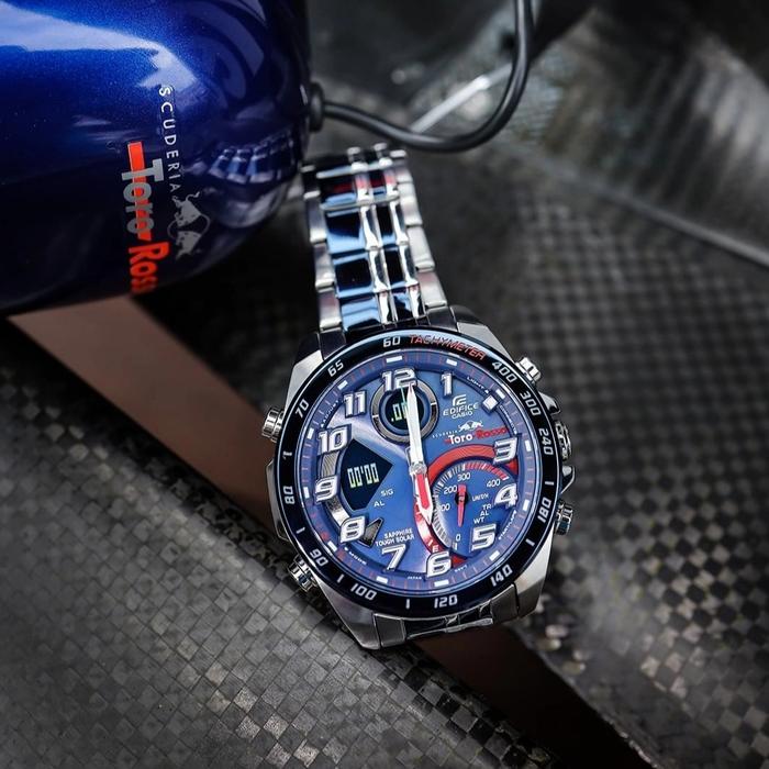 Promo Jam Tangan casio edifice ecb-900 Stainless Toro rosso edition