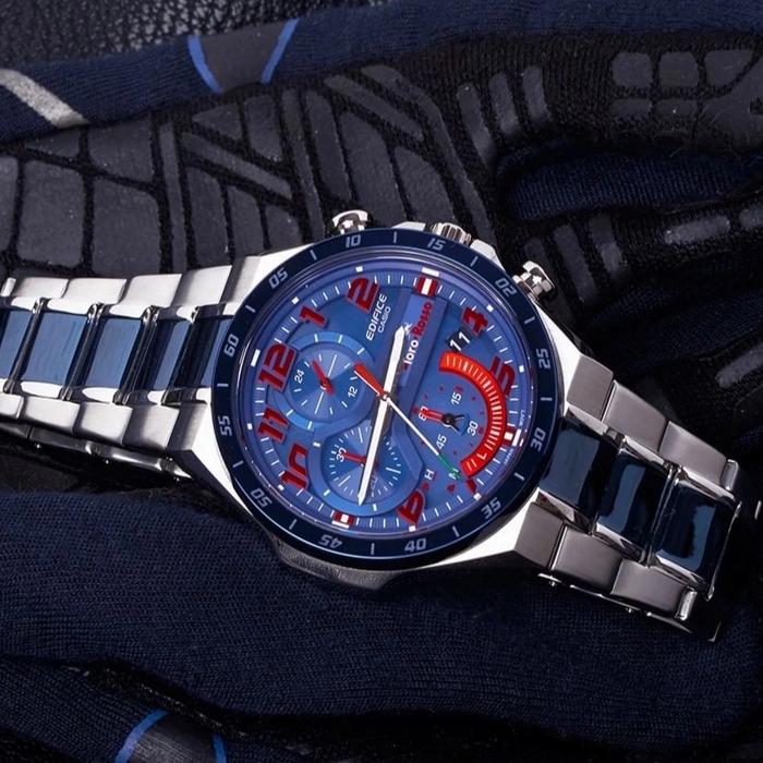 jam tangan pria casio edifice toro rosso eqs-920tr