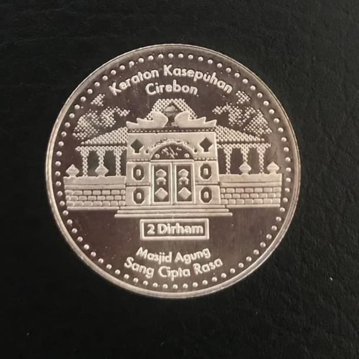 koin perak 2 dirham kesultanan cirebon