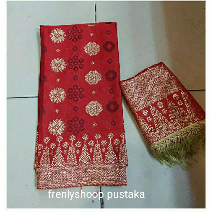 Kain songket Palembang ATBM limar /songket semi tenun Palembang