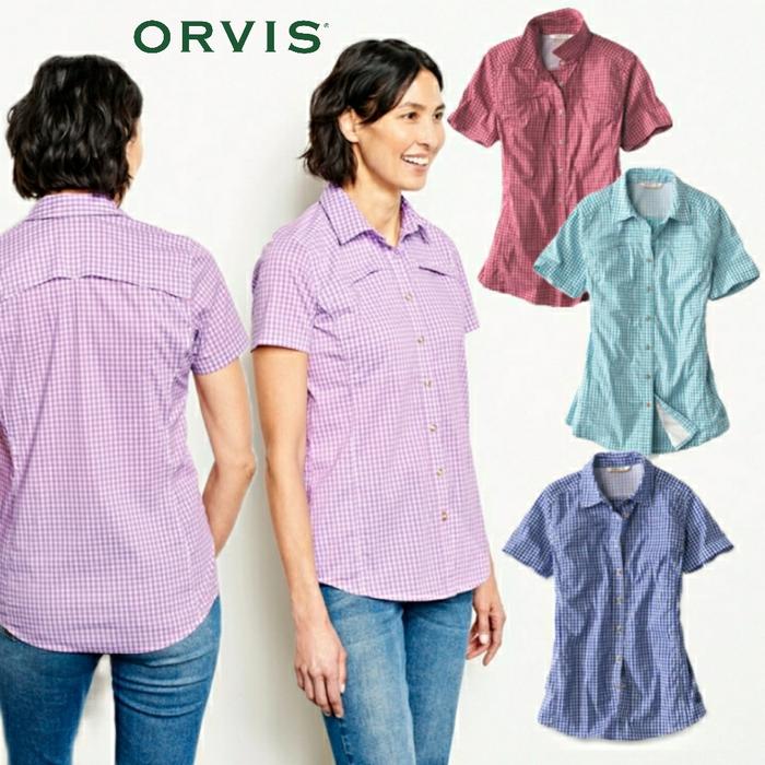 Kemeja ORVIS Wanita Dewasa Tangan Pendek