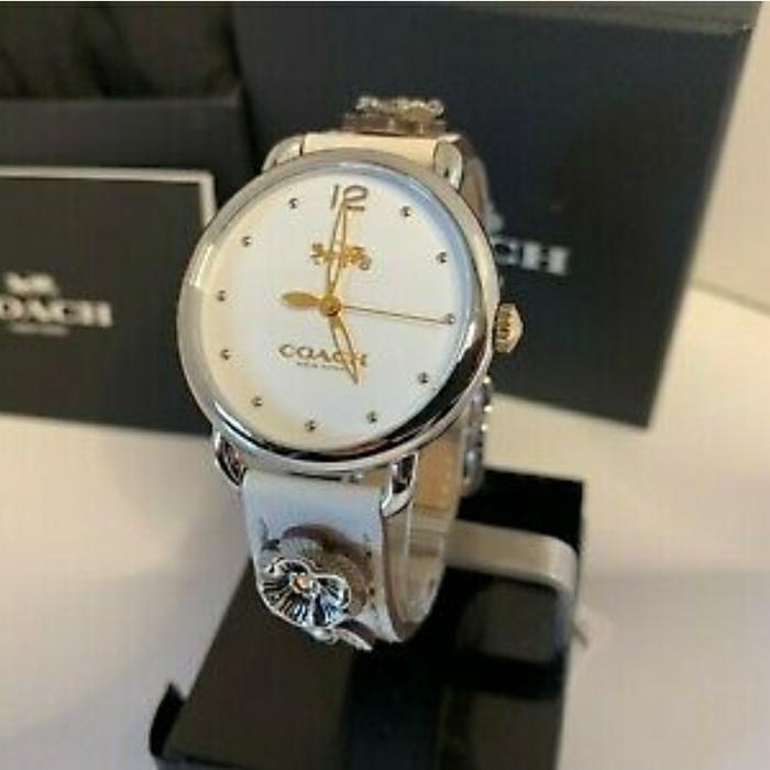 coach watch delancey white dial flower