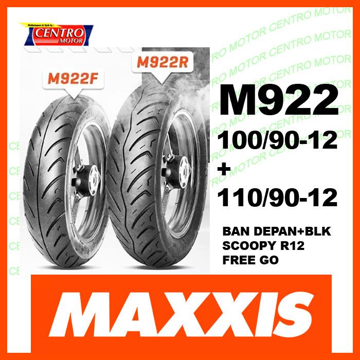 MAXXIS BAN SCOOPY R12,FREEGO.MAXXIS 100/90-12+110/90-12 (M922F+M922R)