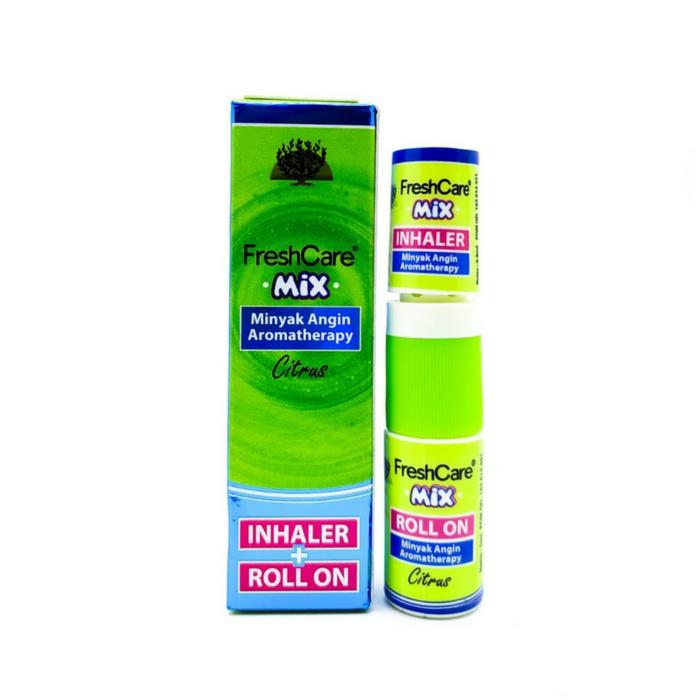 Freshcare Mix Inhaler Roll On - Minyak angin Atsiri Lemon & Argan untuk Gatal & Leher