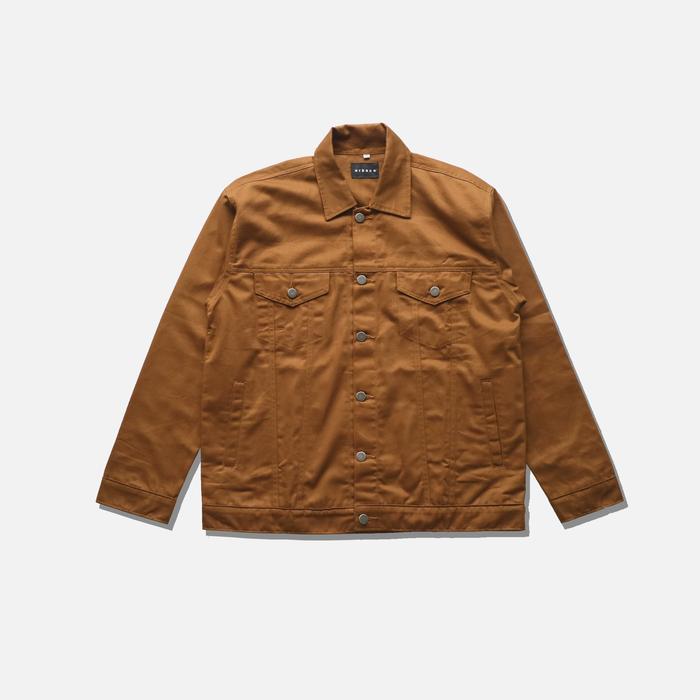 Vienna Twill Trucker Jacket Camel