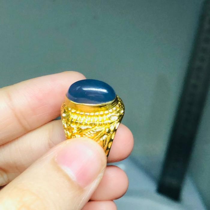 batu akik biru langit 03 batu asli batu alam cincin perhiasan