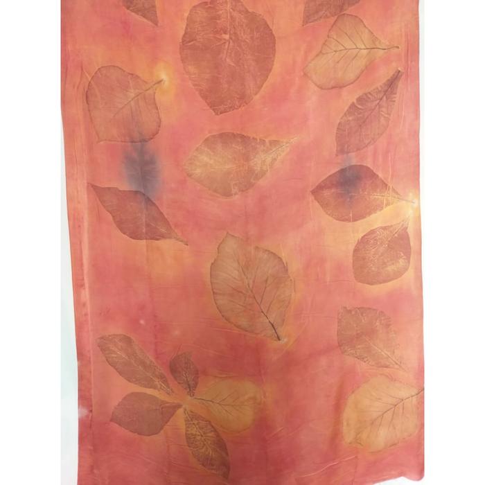 Kain Ecoprint Cantik Bahan Sutra