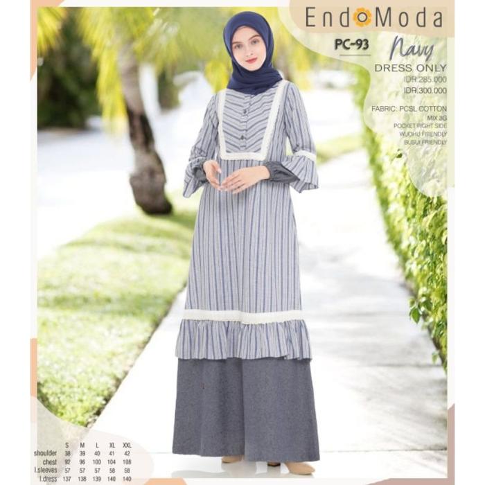 Gamis endomoda PC 93 Navy