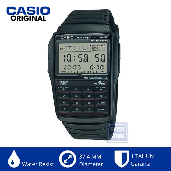 Casio Databank Dbc-32-1a Dbc32 Jam Tangan Kalkulator Digital