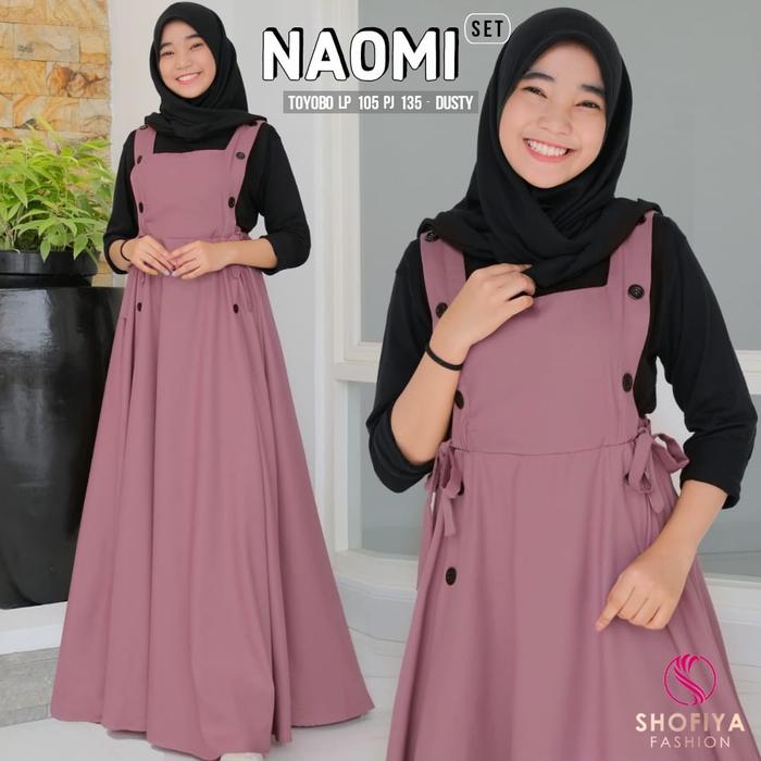 setelan wanita remaja tetbaru naomi set mat toyobo fre inner nyaman