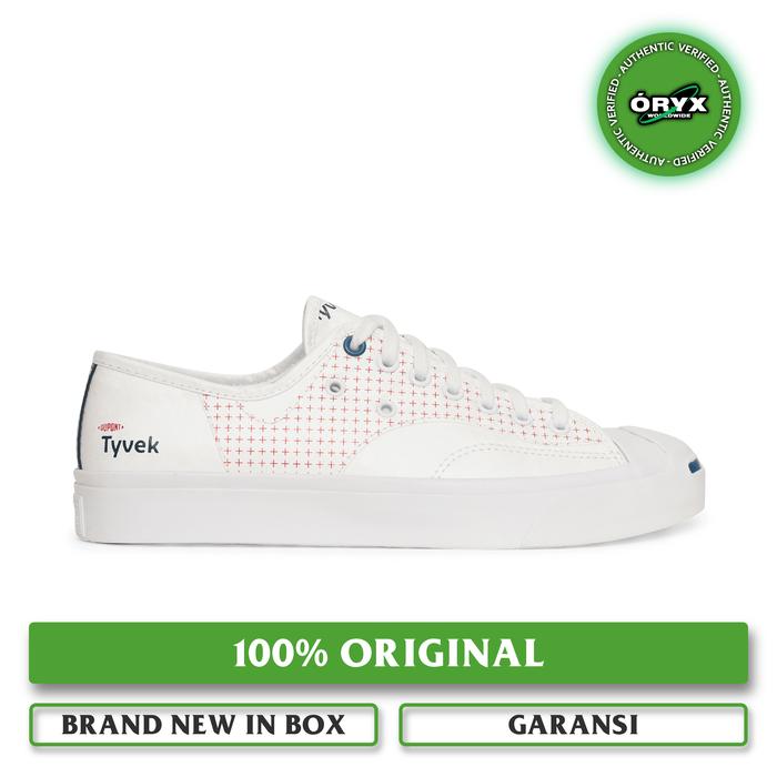 Converse x Tyvek  Jack Purcell Rally Ox White / Fiery Red