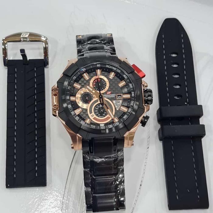 Jam Tangan Pria ChronoForce CF 5209G-7 4.8cm Original Resmi Fullset