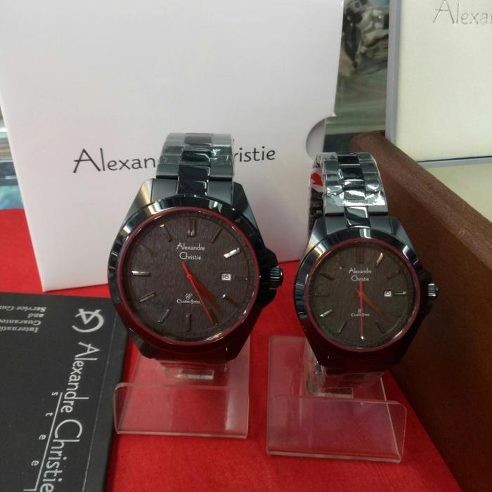 Jam Tangan Analog Couple Alexandre Christie Ac 8644 MD&LD St Stainless