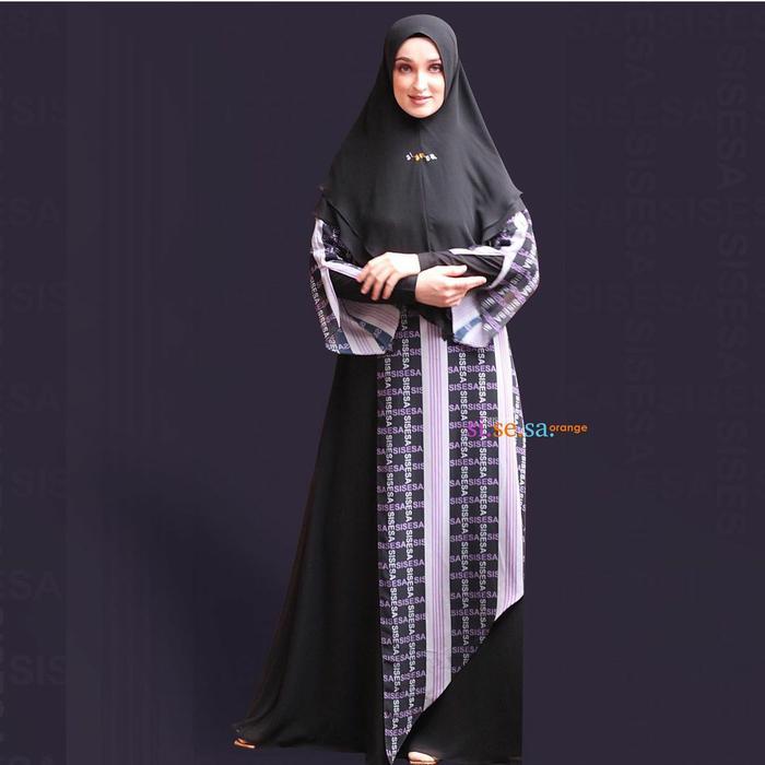 Set Dress sisesa samawa black Syari