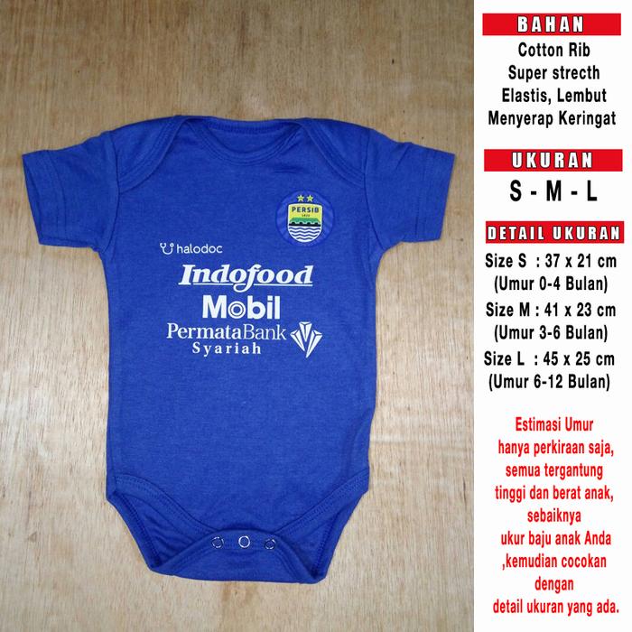 Jumper Bayi Persib bandung 2020 Jersey Bayi Romper Bayi Baju bola