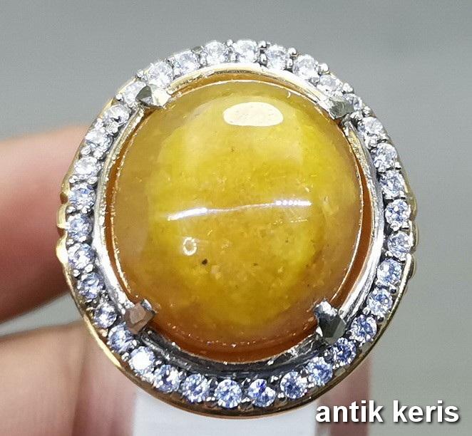 Batu Kristal Kuning Akik ManiGajah Asli Natural Berkwalitas Bukan Kaca