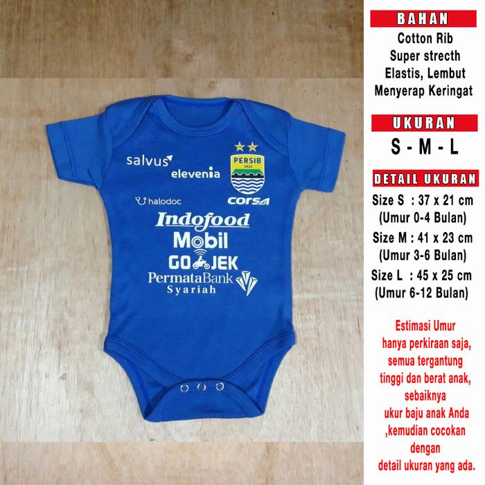 Baju Bola Bayi Baby Romper Bayi Baby Jumper Bayi Persib Home 2019