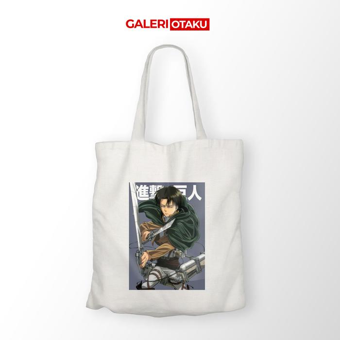 TOTE BAG KANVAS ANIME ATTACK ON TITAN / LEVI ACKERMAN / TOTE BAG ANIME