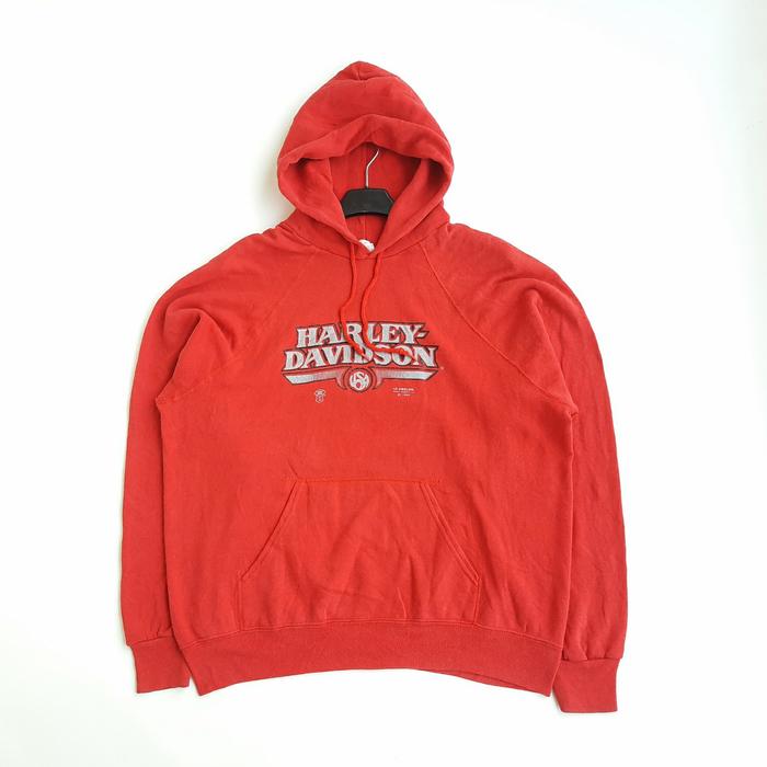 Vintage Hoodie 3D Emblem Harley Davidson 1989
