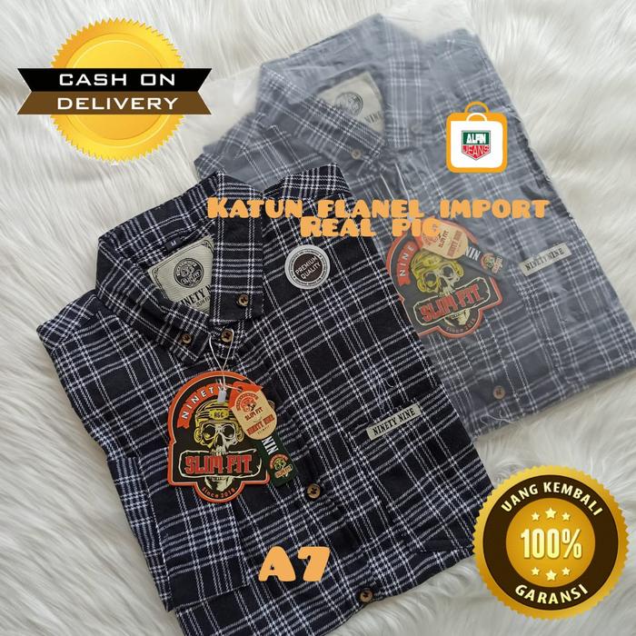 Kemeja Flanel Import Ninety Nine Original Gen 2
