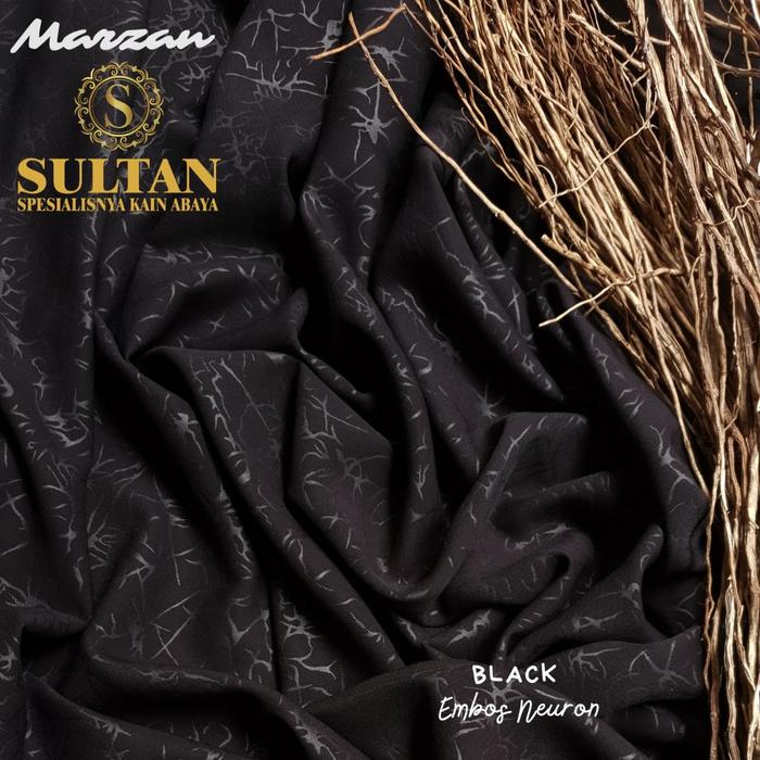 50CM EMBOS NEURON MARZAN ANTI UV WARNA FORMAL BLACK KAIN SULTAN