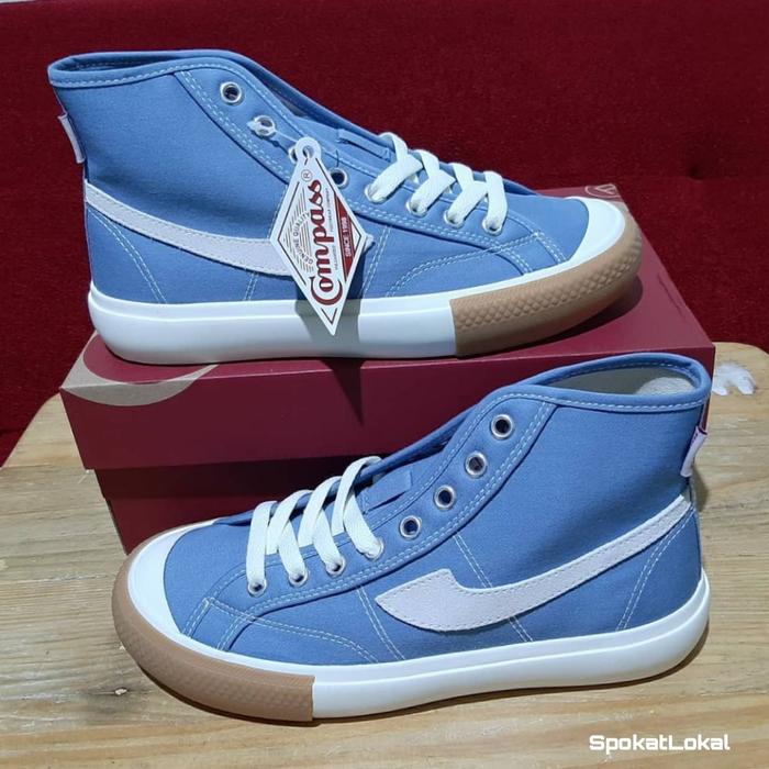 Sepatu Compass Gazelle Hi/High Blue Sky Size 37 - 45 Original BNIB