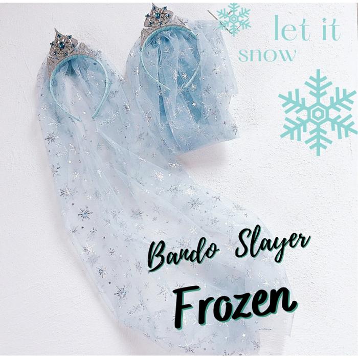 bando frozen bando slayer frozen bando veil anak bando bridesmaid anak