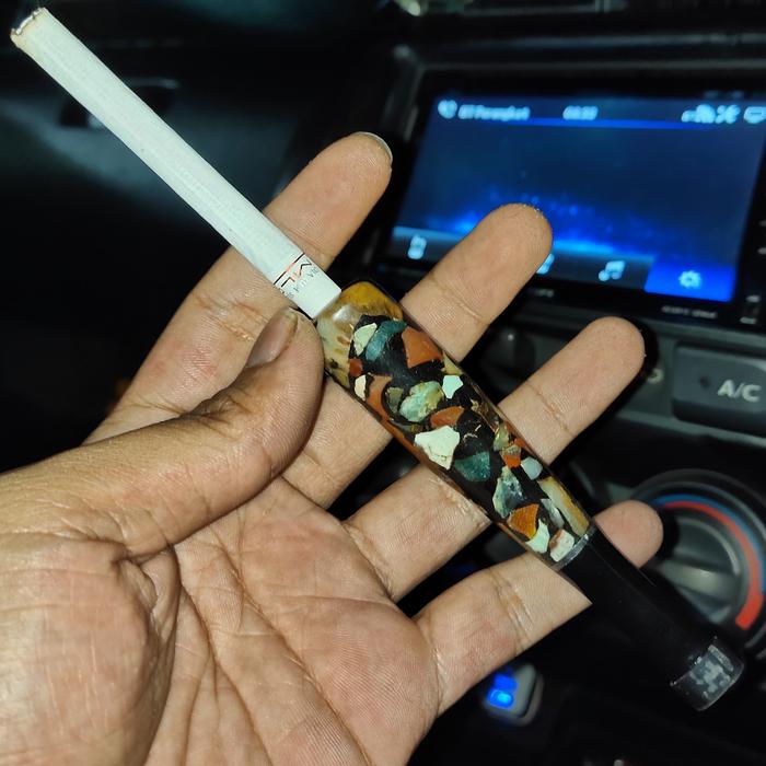 Pipa Batu akik pancawarna garut