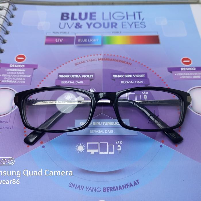 frame kacamata CK 7210 lensa antiradiasi normal minus