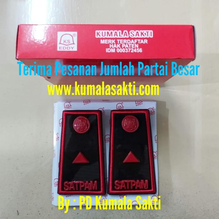 Pangkat Security Terbaru Manajer|Pangkat Satpam Timbul Bordir|Topi|Tas
