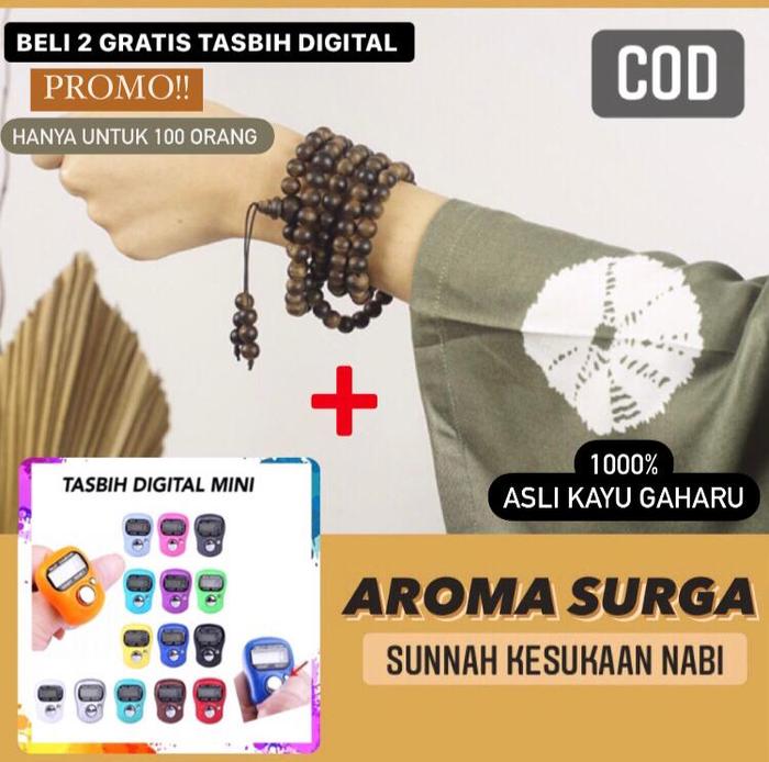 [PROMO] TASBIH GAHARU KALIMANTAN ASLI PREMIUM / AGARWOOD / OUD / HIO