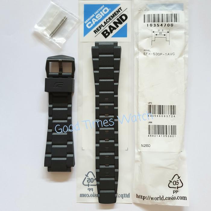 STRAP EDIFICE EFX-530P-1AV EFX 530P EFX 530 Casio Original