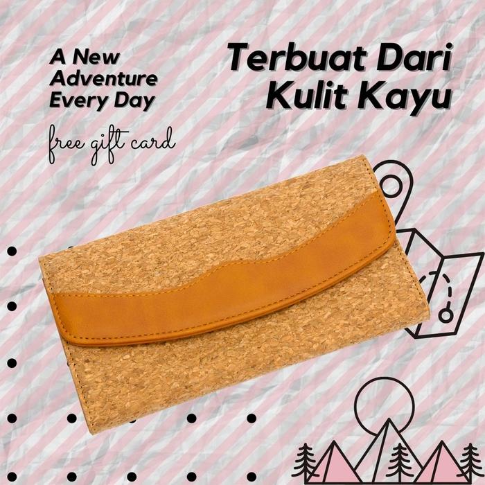 Dompet Wanita Kulit Kayu Panjang Branded Women Walet Schors Aglaia