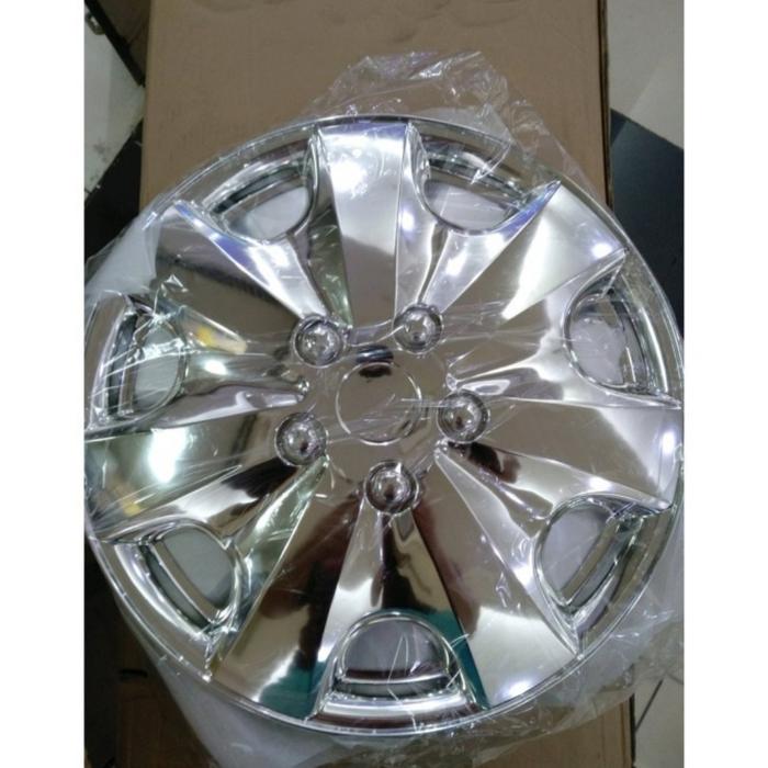 Dop Velg Mobil Ukuran Ring 16 Inch Warna Chrome