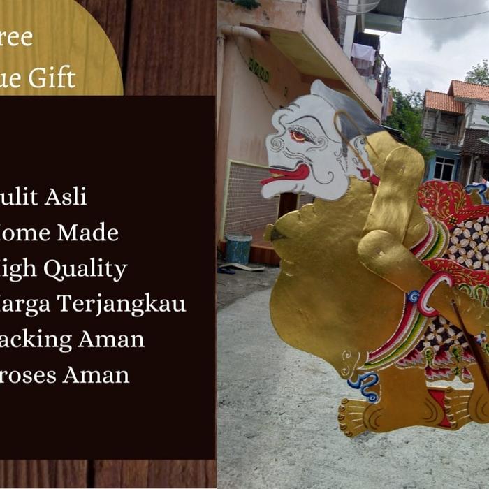 Wayang Kulit Kerbau Semar Alusan Gapit Tanduk