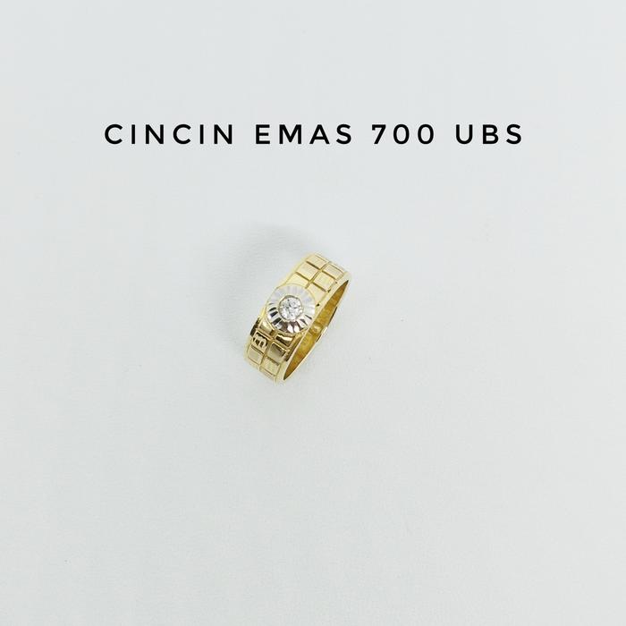 Cincin Emas 700 UBS Berat +/- 3.57 gram