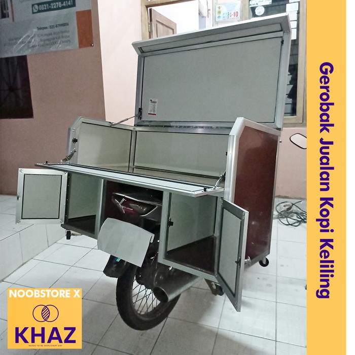 Gerobak Motor Kopi Keliling / Gerobak Jualan dimotor / Gerobak Rombong