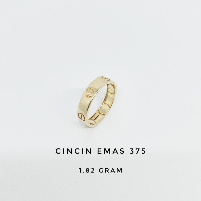 Cincin Emas Kadar 375 Berat 1.82 gram
