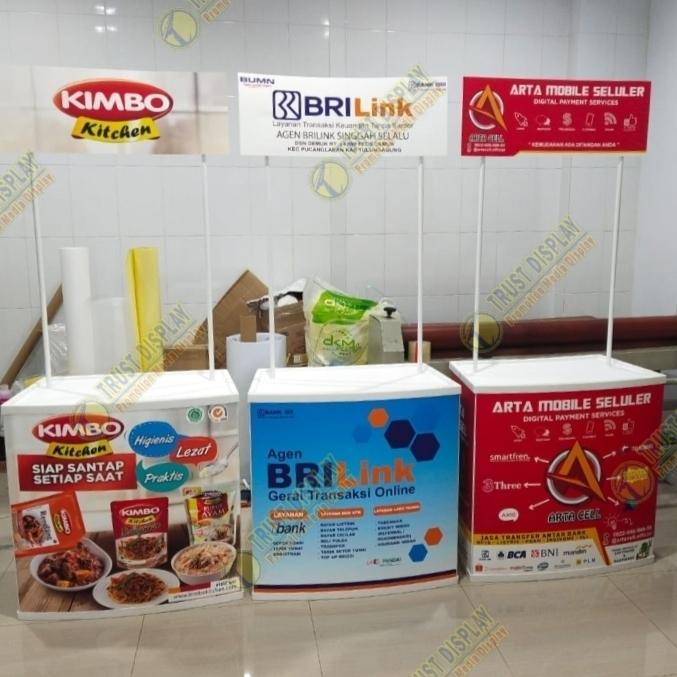 Event Desk Brilink | Meja Booth | Event Desk + Printing (Barang Impor)