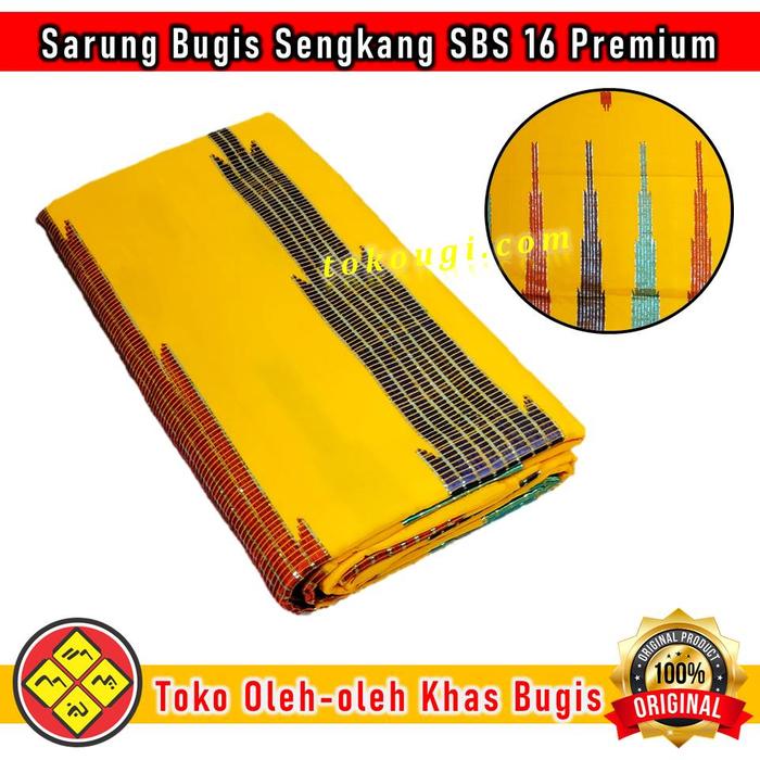 Kain Sutera Bugis Sengkang Asli Tenun Tangan Type SBS 16 Premium