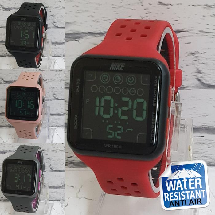 Promo !! Jam Tangan Sport Nike Digital Led Free Box (Kotak)
