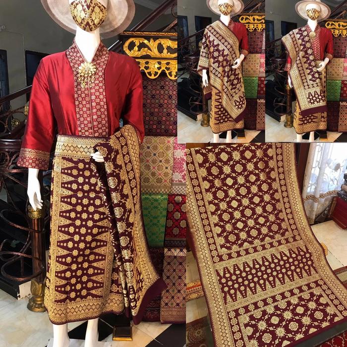 Songket Palembang Motif Lepus Gebeng Permata ORI 0221A