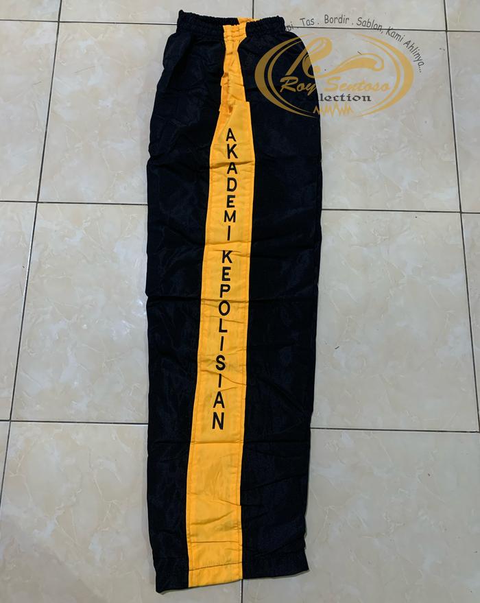 Celana Training Akpol hitam + Furing