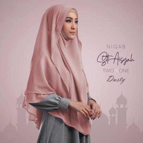 Jilbab Hijab Bergo Khimar Cadar Niqab Siti Aisyah Non Pet Instan Murah