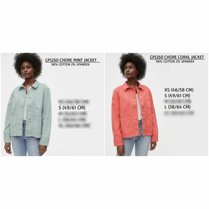 Jaket GAP Chore Button Up Jeans GPJ260