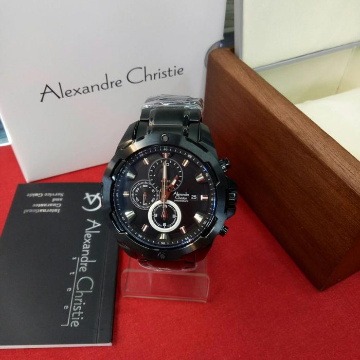 Jam Tangan Analog Pria Alexandre Chrostie Ac 6305 MC Stainless Steel