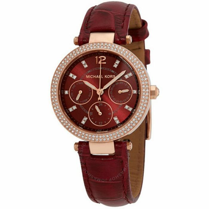 Jam Wanita MicHaell Korss Mini Parker MK 6451 MK6451 Original 33mm Set