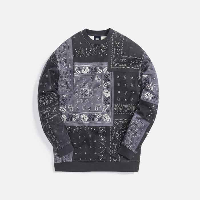 Kith Deconstructed Bandana Crewneck "Black"