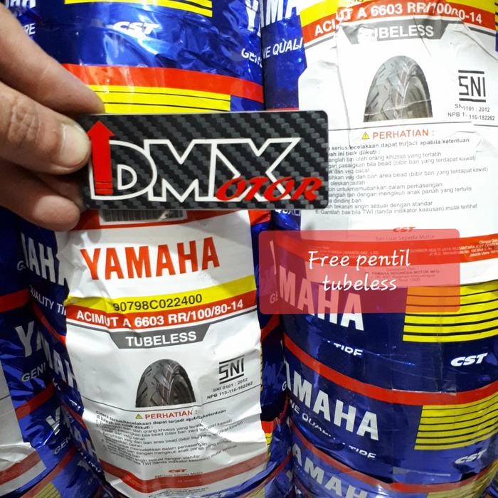 BAN TUBELESS YAMAHA CST ACIMUT UK 100 80 14 FREE PENTIL TUBELESS