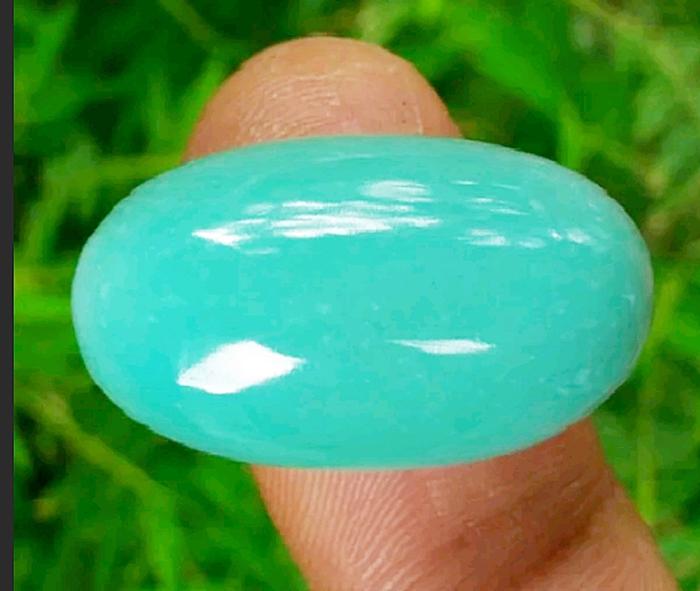 Natural batu akik Garut Marsih hijau tosca size kantoran Bonus Ring